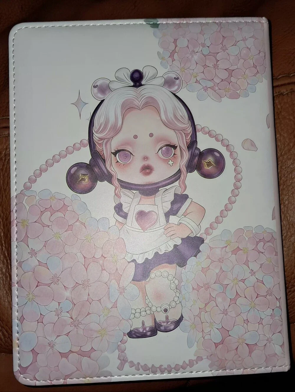 New! SkullPanda PU Sodt Leather Cover Notebook. Colorful Pages